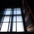 Baugerüst vor dem Fenster (Vatikanisches Museum)